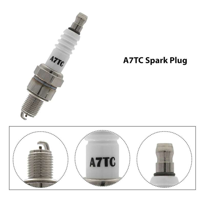 5 x Spark Plug A7TC for GY6 50Cc 125Cc 150Cc Engine Scooter, Go Kart, Quads, Dirt Bike, Moped, ATV