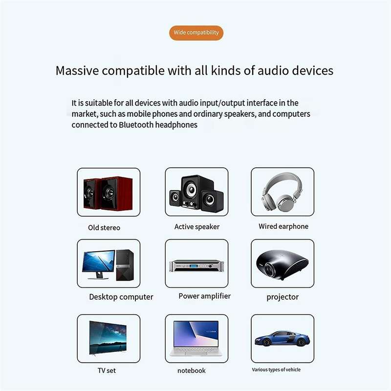 5.3 Bluetooth Transmitter Receiver 2-In-1 Bluetooth Adapter with LED Display RGB Light for Car PC TV