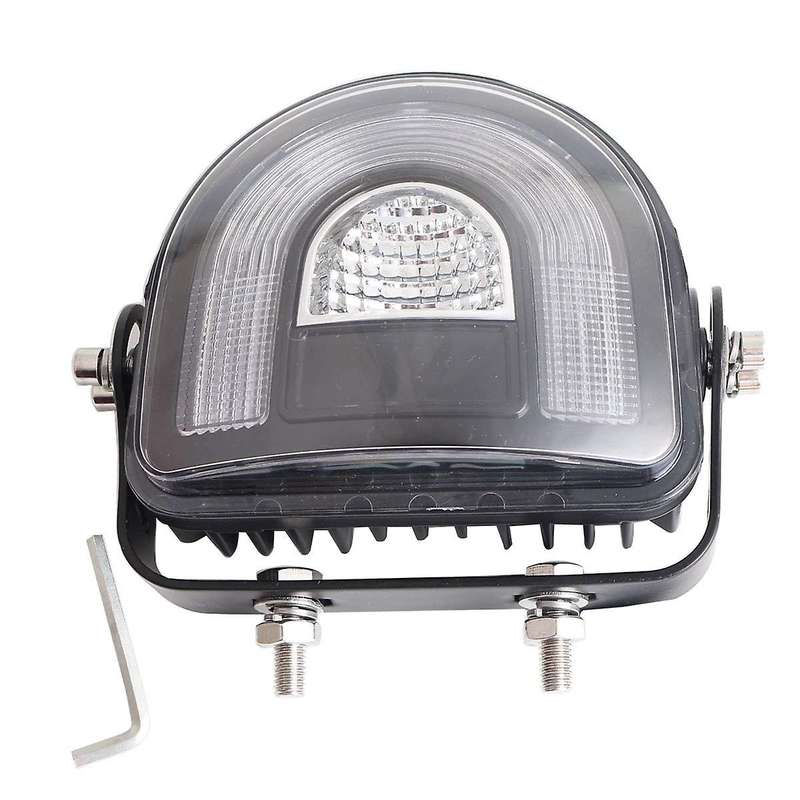 5.4 Inch LED Forklift Arch Safety Light Red 25W DC10-80V Safety Warning Light Arc Zone Safety with Y