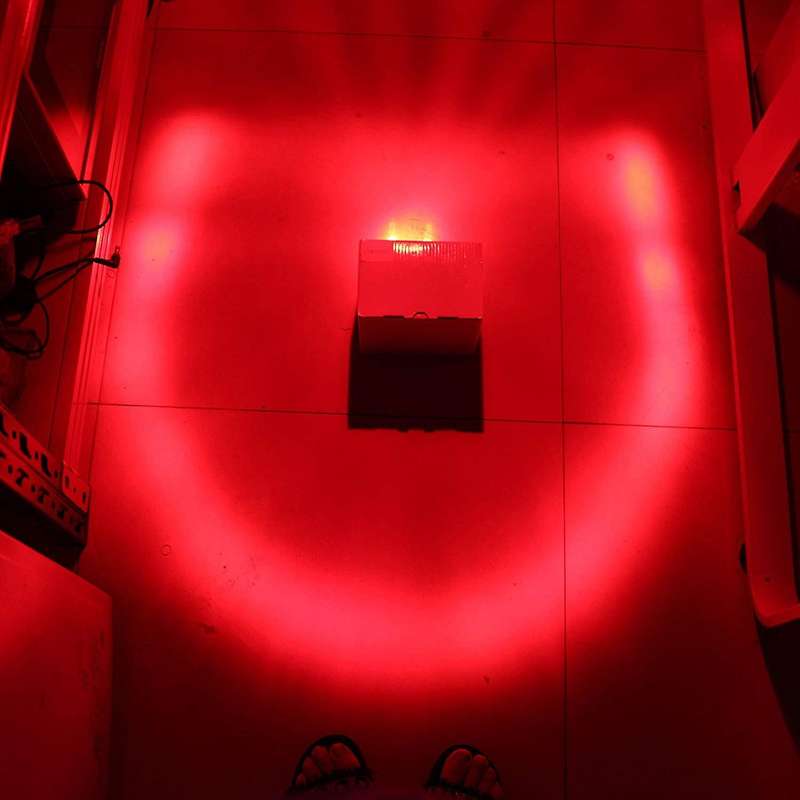 5.4 Inch LED Forklift Arch Safety Light Red 25W DC10-80V Safety Warning Light Arc Zone Safety with Y