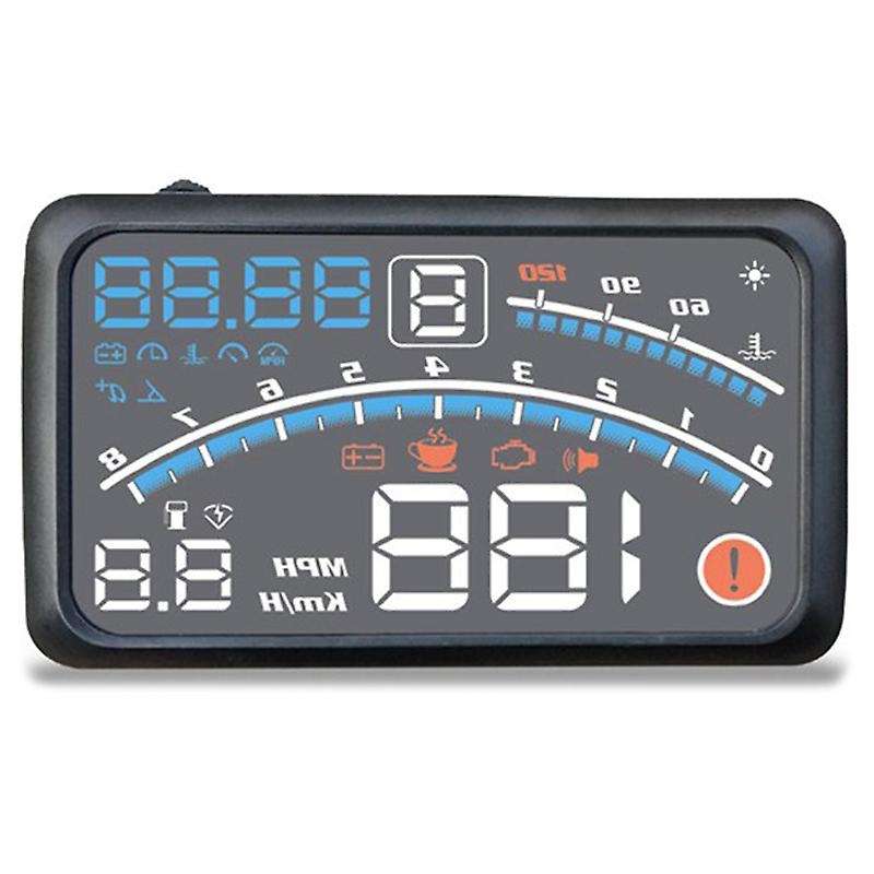 5.5 Inch Car HUD Head-Up Display Universal Auto Digital Car OBDII Overspeed Warning Windshield Proje