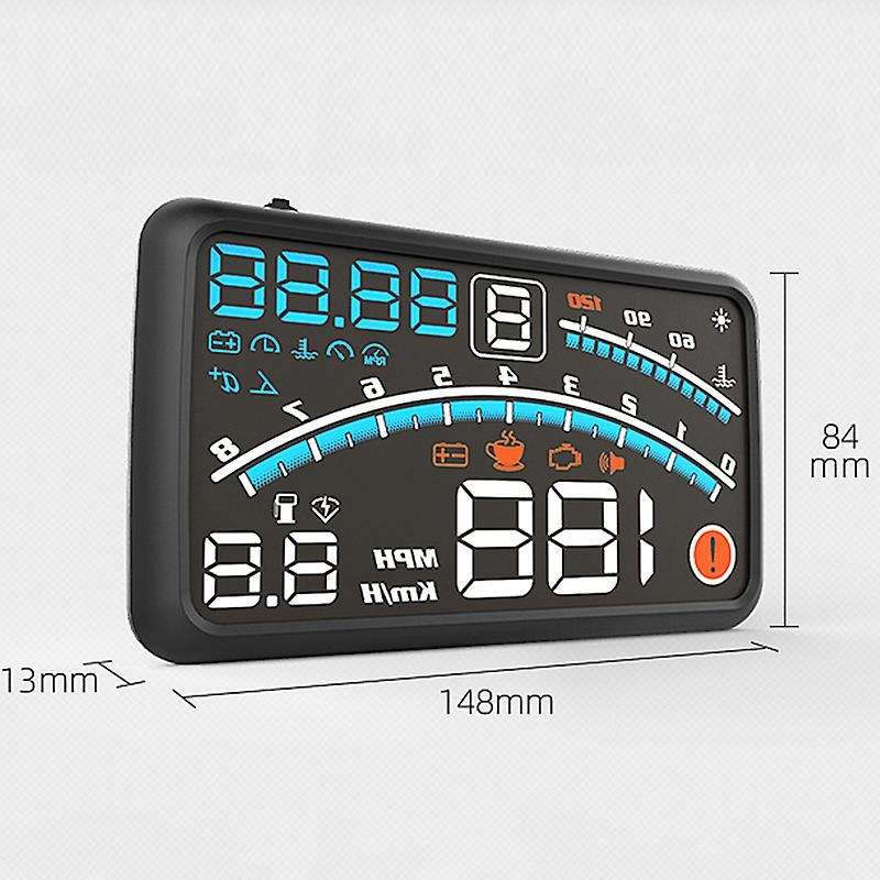 5.5 Inch Car HUD Head-Up Display Universal Auto Digital Car OBDII Overspeed Warning Windshield Proje