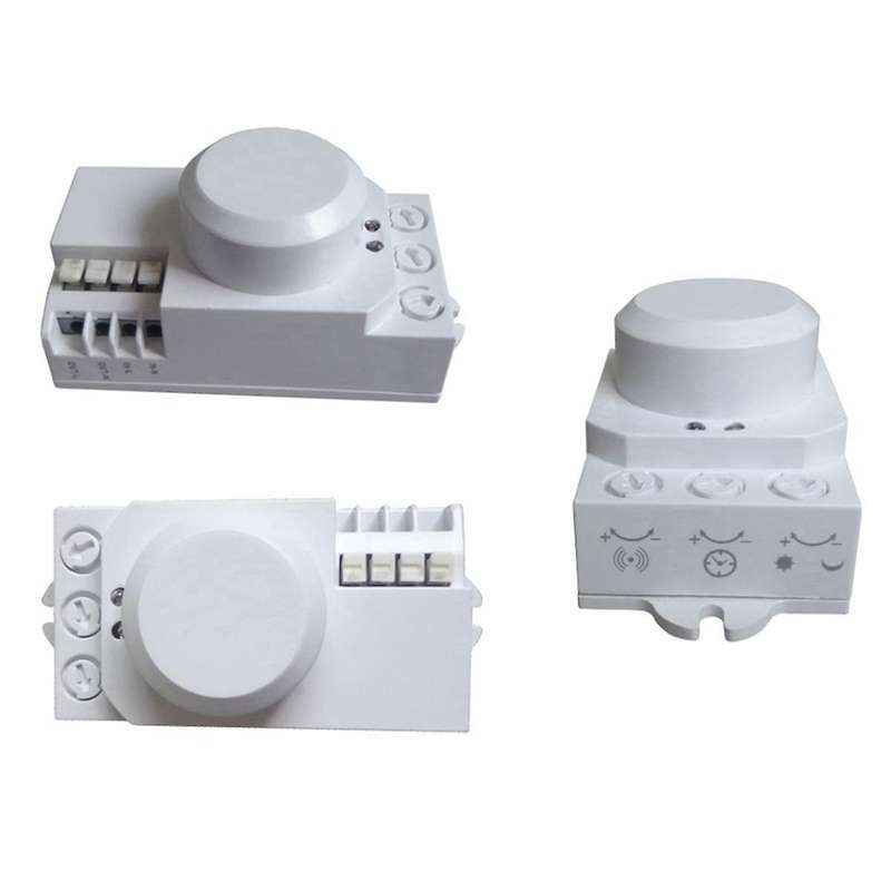 5.8GHz Microwave Radar Sensor Switch Knob Switch Adjustment LED Light Sensor Switch Human Motion Det