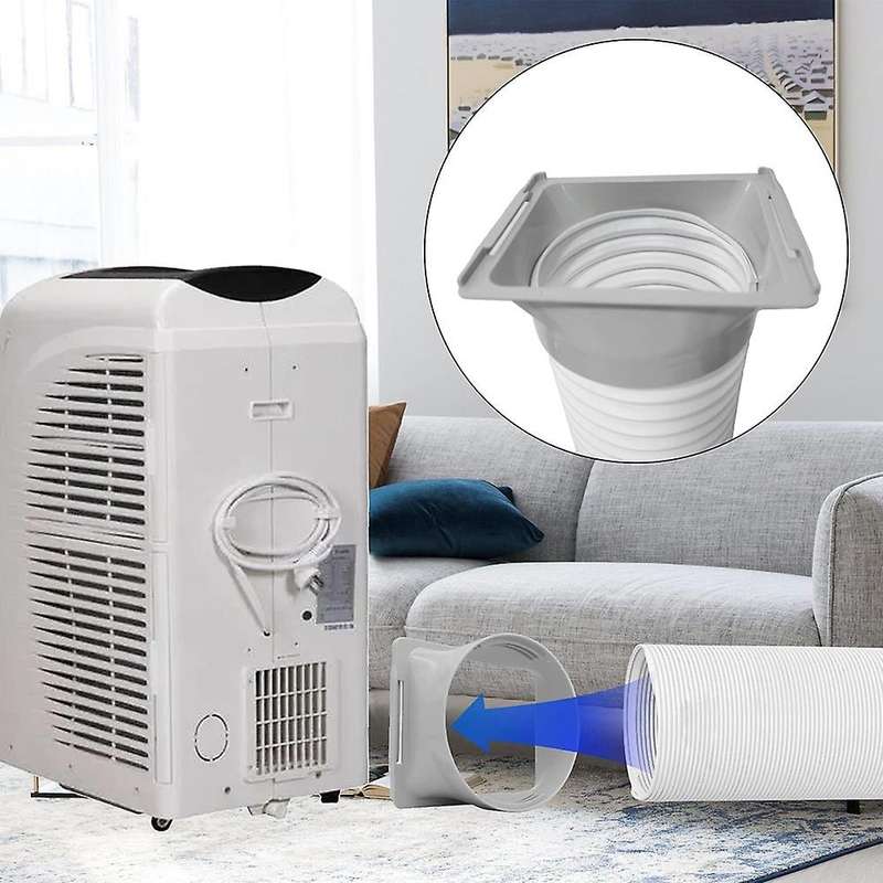5.9Inch Portable Air Conditioner Exhaust Hose Coupler Window Adapter A/C Unit Tube Connector Air Con