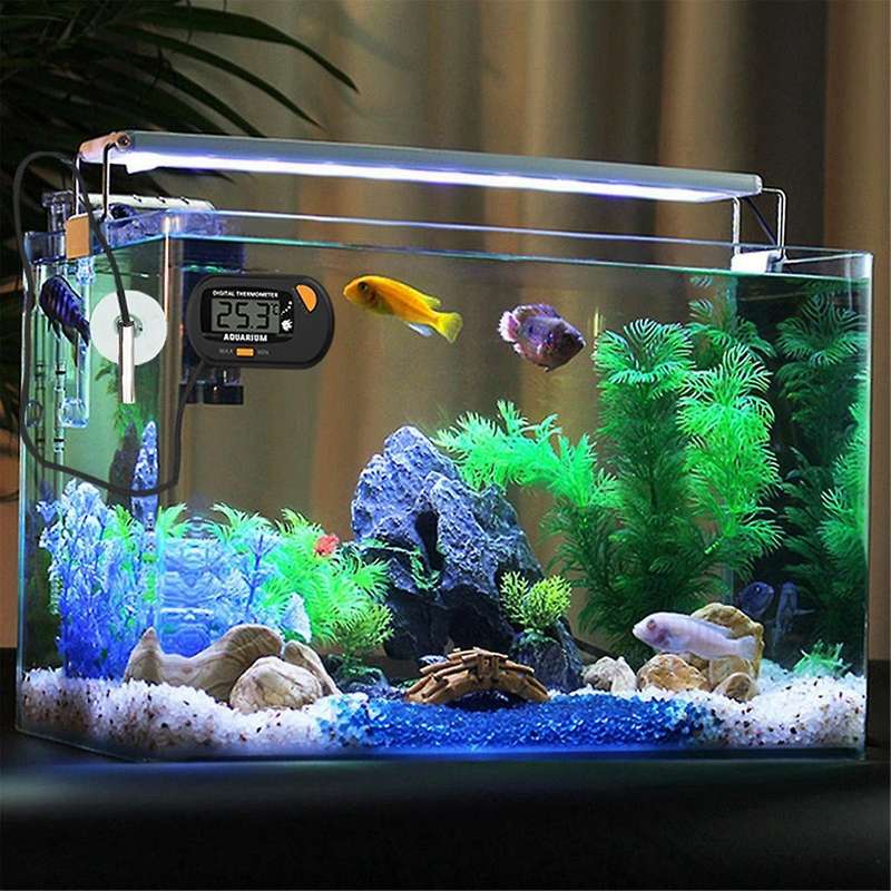 -50 - 70 Digital Aquarium Fish Tank Thermometer with Suction Cup Temperature Sensor Meter Tester