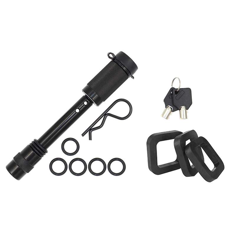 5/8 Inch Extra Heavy Duty Trailer Hitch Locking Pin Set Keys,with 2 Inch Trailer Pad for Class III,I