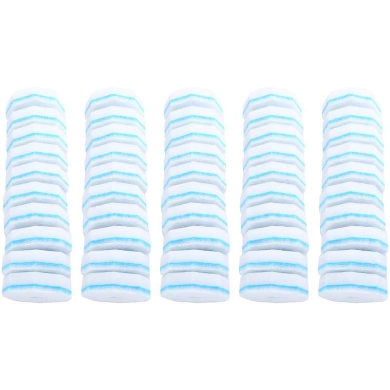 50 Count Upgraded Toilet Brush Wand Disposable Toilet Cleaning Wand Head Compatible Wand Refills