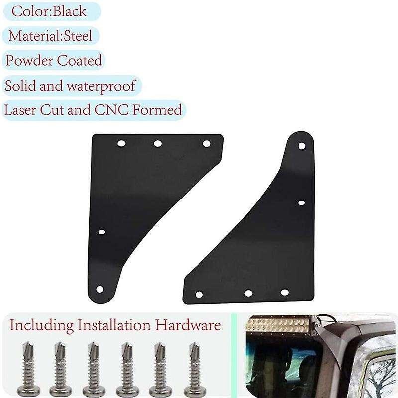 50 Inch Curved/Straight Upper Windshield LED Light Bar Mounting Bracket for H3 2006-2010