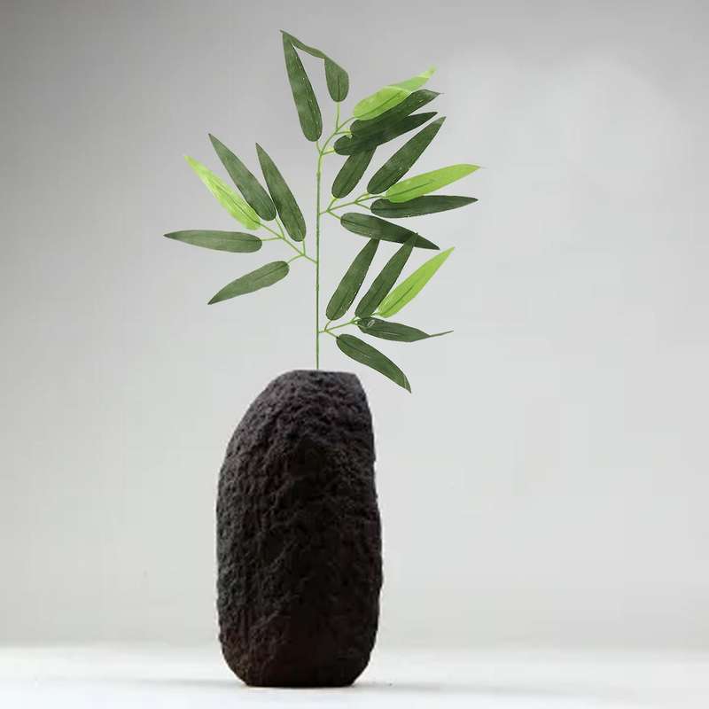50 PCS Artificial Green Bamboo Leaves Green Plants Greenery Leaves for Home Hotel Office Party Deco