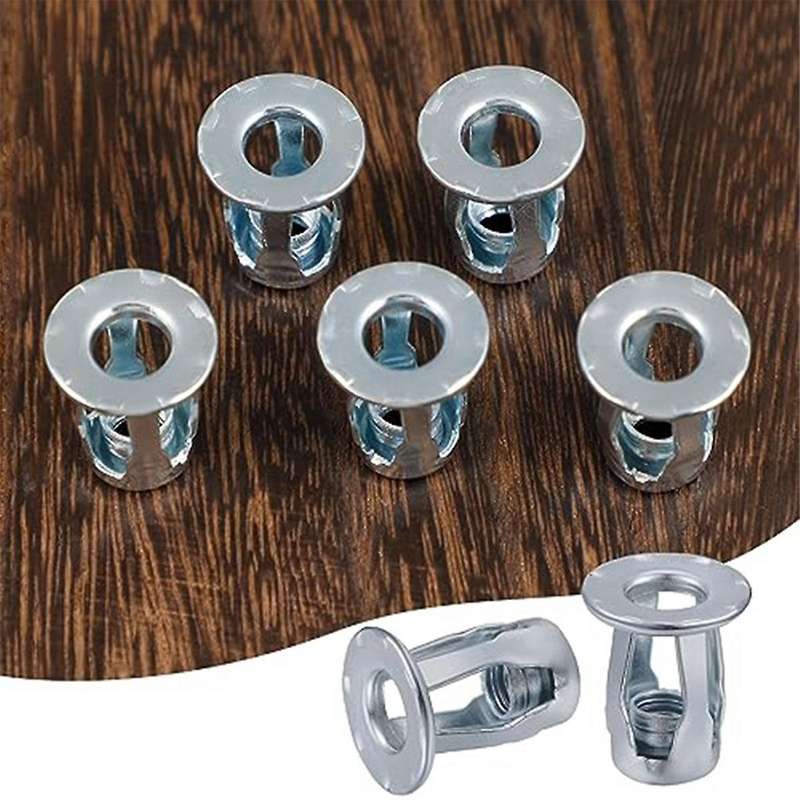 50 Pcs Jack Flange Short Nuts Petal Nuts Expansion Nuts for 4x20 Petal Nuts Hollow Wall Iron Skin Li