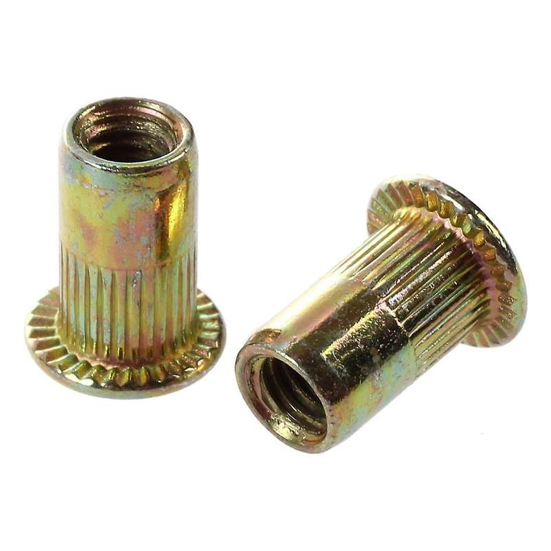 50 Pcs M10/m12/m8//m6// Flat Head Nut Furniture Decoration Instrument ()