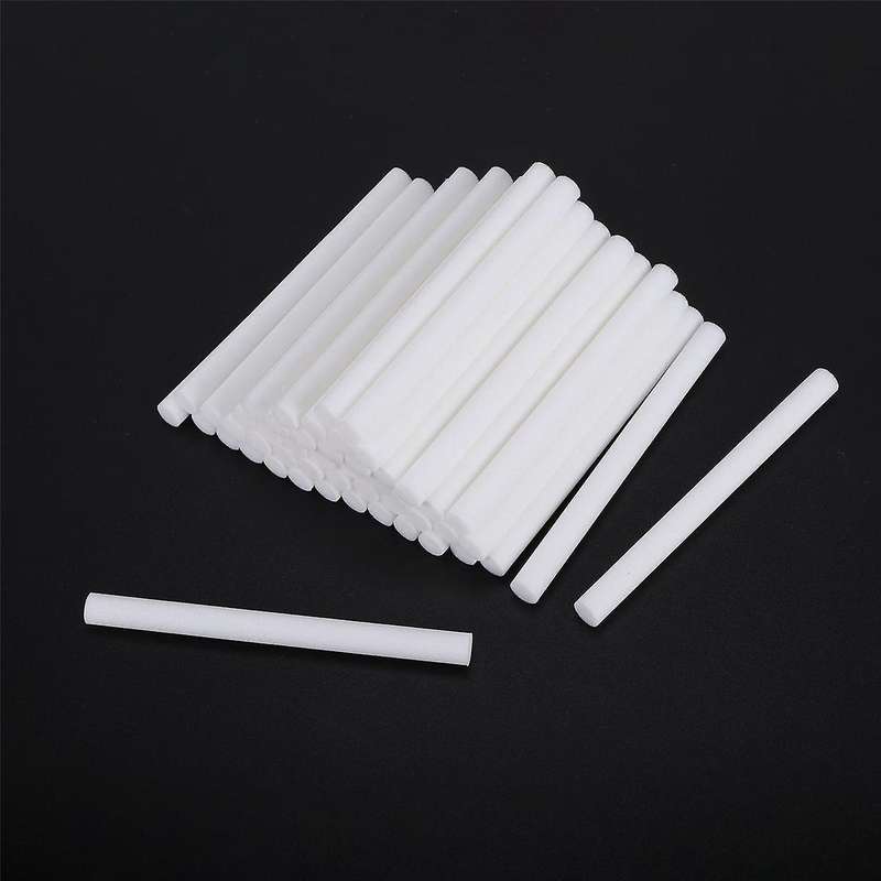 50 Pcs Car Humidifier Sticks Cotton Filter Refill Sticks Filter Replacement Wicks for Portable Ultr