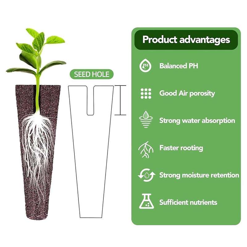 50 Pcs Grow Sponges for Hydroponics, Replacement Plant Growing Sponges Seed Pods for Aero Garden, Re