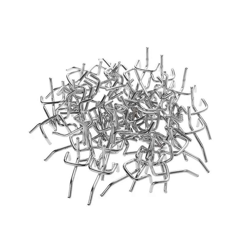 50 Pcs Peg Board Hooks Garage Work Shop Storage Display Organization Steel Hanging Tool Storage Hoo