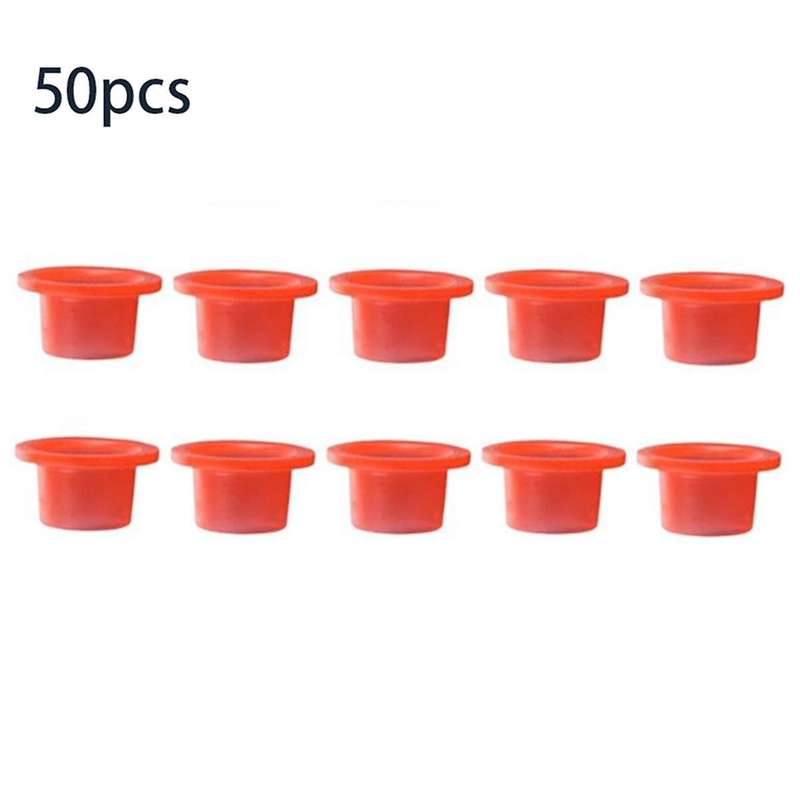 50 Pcs Water Outlet Quarter Plugs, Threaded Pipe Leak-proof Sealing Buckles, Waterproof Sealing Ring