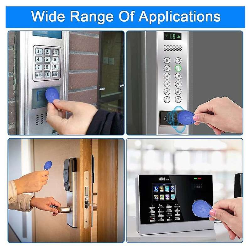 50 Pcs Writable 125khz Rfid Key Fob Proximity Id Card Tag Rewritable T5577 Universal