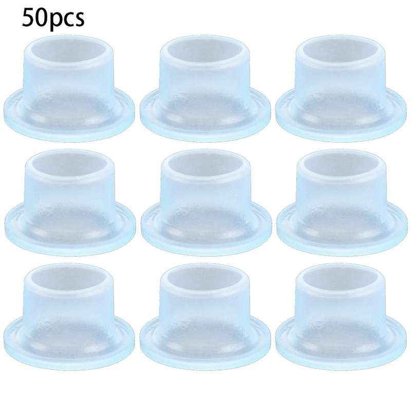 50 Pcs Water Outlet Quarter Plugs, Threaded Pipe Leak-proof Sealing Buckles, Waterproof Sealing Ring