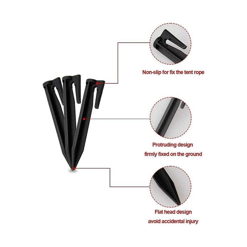 50 Pieces of 8.5cm Line Pressing Nails, Boundary Nails of Gardening Lawn Mower, Lawn Biodegradable S