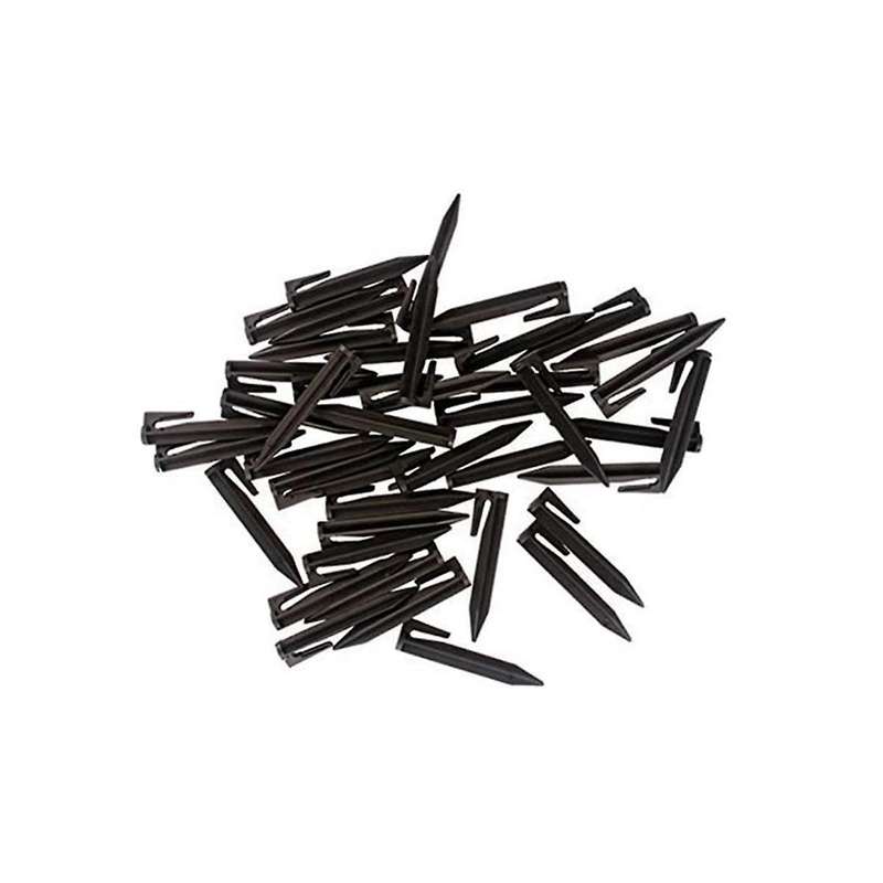 50 Pieces of 8.5cm Line Pressing Nails, Boundary Nails of Gardening Lawn Mower, Lawn Biodegradable S