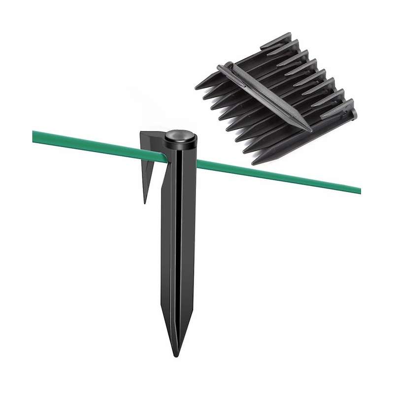 50 Pieces of 8.5cm Line Pressing Nails, Boundary Nails of Gardening Lawn Mower, Lawn Biodegradable S