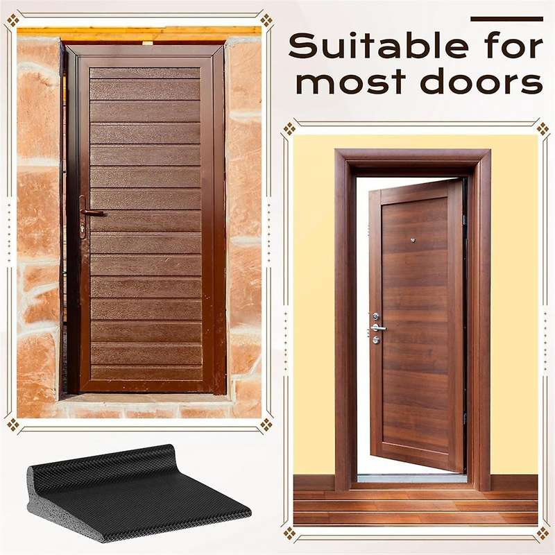 50 Pieces Door Corner Seal, Self Adhesive Frame Door Corner Seals for Noise Isolation and Weather Pr