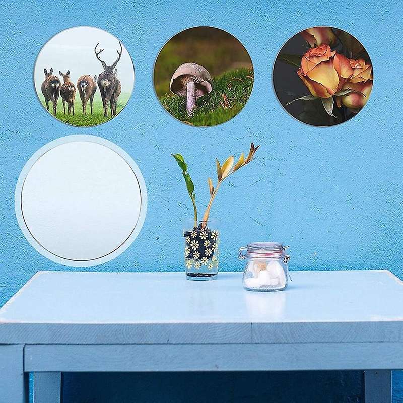 50 Pieces Clear Acrylic 0.08 Inch Thick Round Acrylic Blanks Acrylic Discs Round Acrylic Panel For
