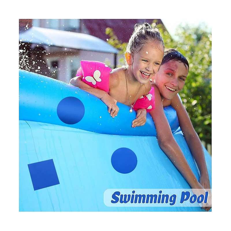 50 Self Adhesive Pvc Pool Patch Repair Kit Square Round Air Mattress Patch for Pools Boat Inflatabl