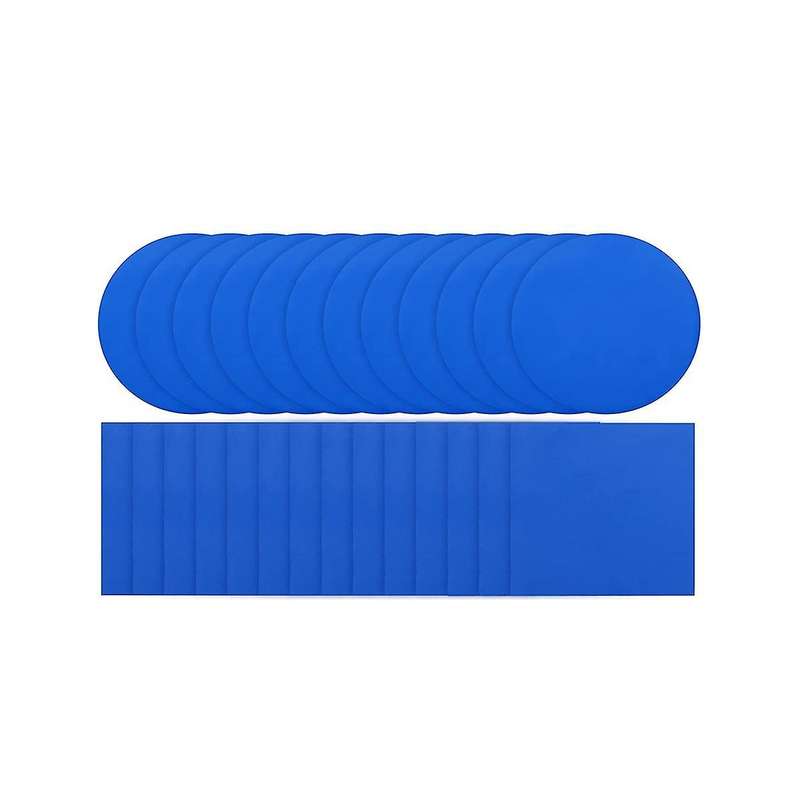 50 Self Adhesive Pvc Pool Patch Repair Kit Square Round Air Mattress Patch for Pools Boat Inflatabl