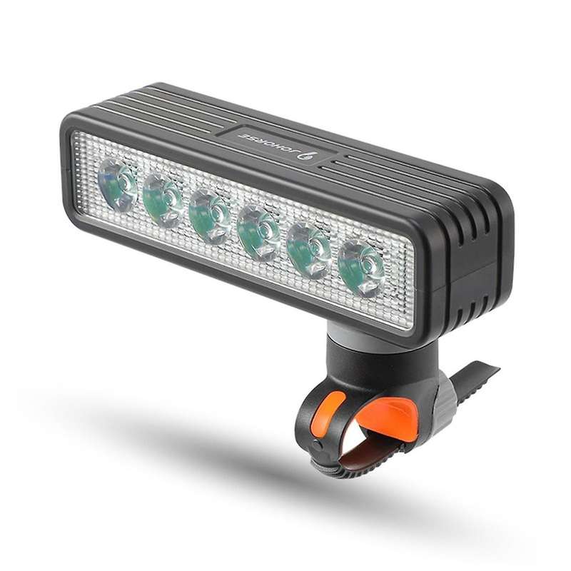 500 Lumens Bracket Bicycle Light with Horn Bicycle Headlight Night Riding Strong Light Six Lamp Be
