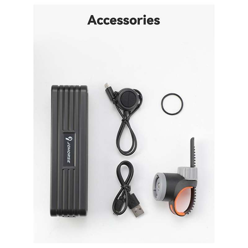 500 Lumens Bracket Bicycle Light with Horn Bicycle Headlight Night Riding Strong Light Six Lamp Be
