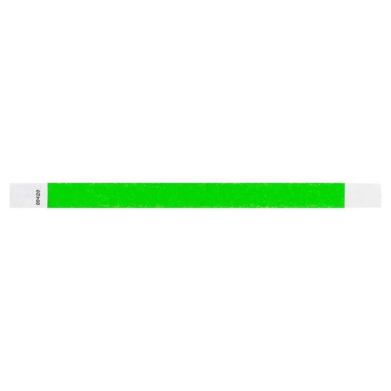 500 Pcs Paper Event Colored Waterproof Paper Arm Bands (green)