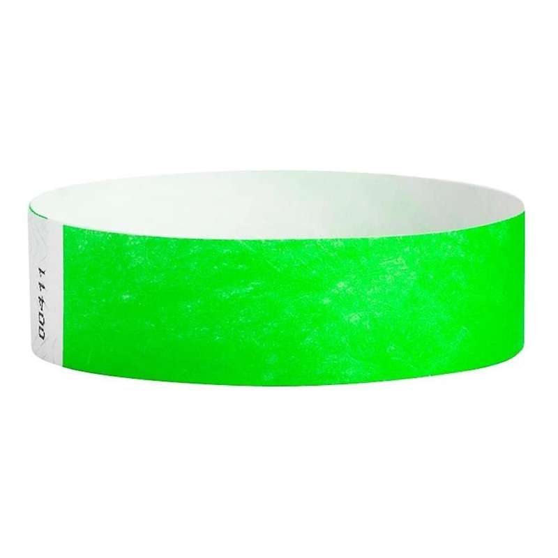 500 Pcs Paper Event Colored Waterproof Paper Arm Bands (green)