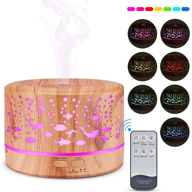 500 Ml Aroma Diffuser,Ultrasonic Humidifier, Aromatherapy Diffuser for Essential Oils,for Bedroom,Of