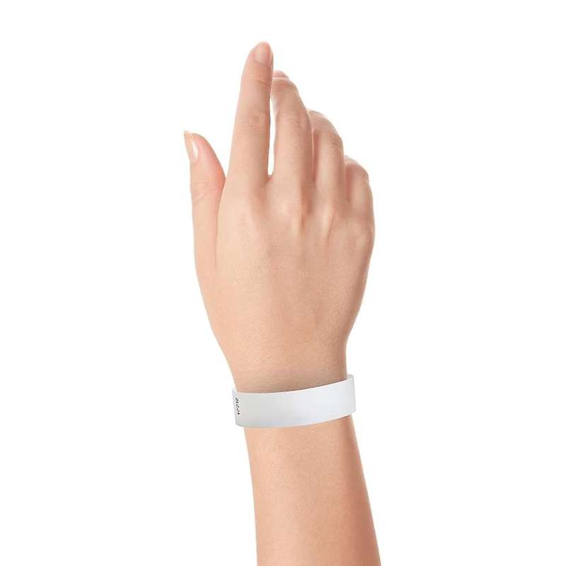 500 Pcs Paper Event Colored Waterproof Paper Arm Bands (white)