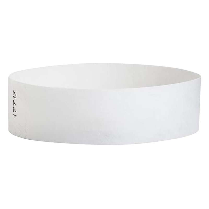 500 Pcs Paper Event Colored Waterproof Paper Arm Bands (white)