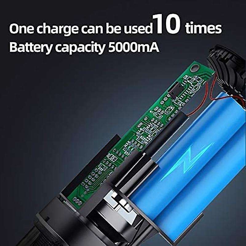 5000Pa Rechargeable Car Vacuum Cleaner, Portable Wireless Automatic Dust Remover, Dry and Wet Hand-H