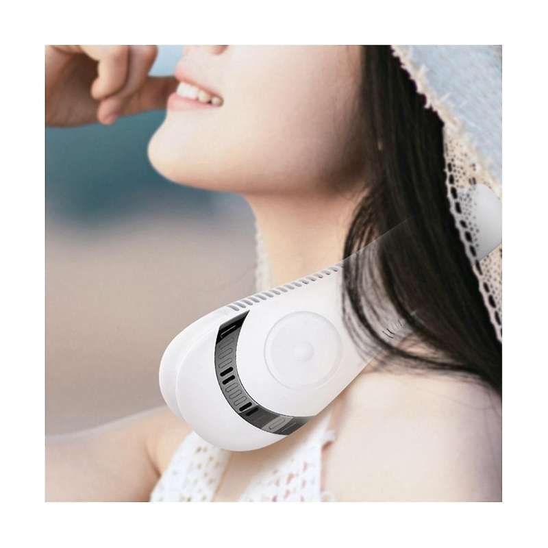 5000mah Hanging Neck Fan Lazy Foldable Small Portable Charging Head Wearing Hanging Neck Portable F