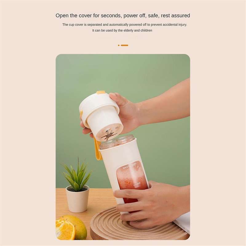 500ml Portable Blender Electric Juicers Fruit Mixers Usb Rechargeable Smoothie Mini Blender Persona