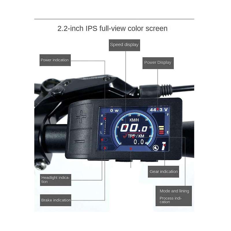 500c Mini Color Display for Mid Crank Motor Conversion Kit Bbs01 Bbs02 Ebike Speedometer Motor Cont