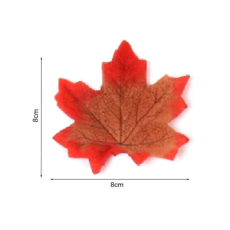 500Pc Artificial Silk Maple Leaves Autumn Leaves DIY Handmade Scrapbooking Autumn Fall Wedding Decor