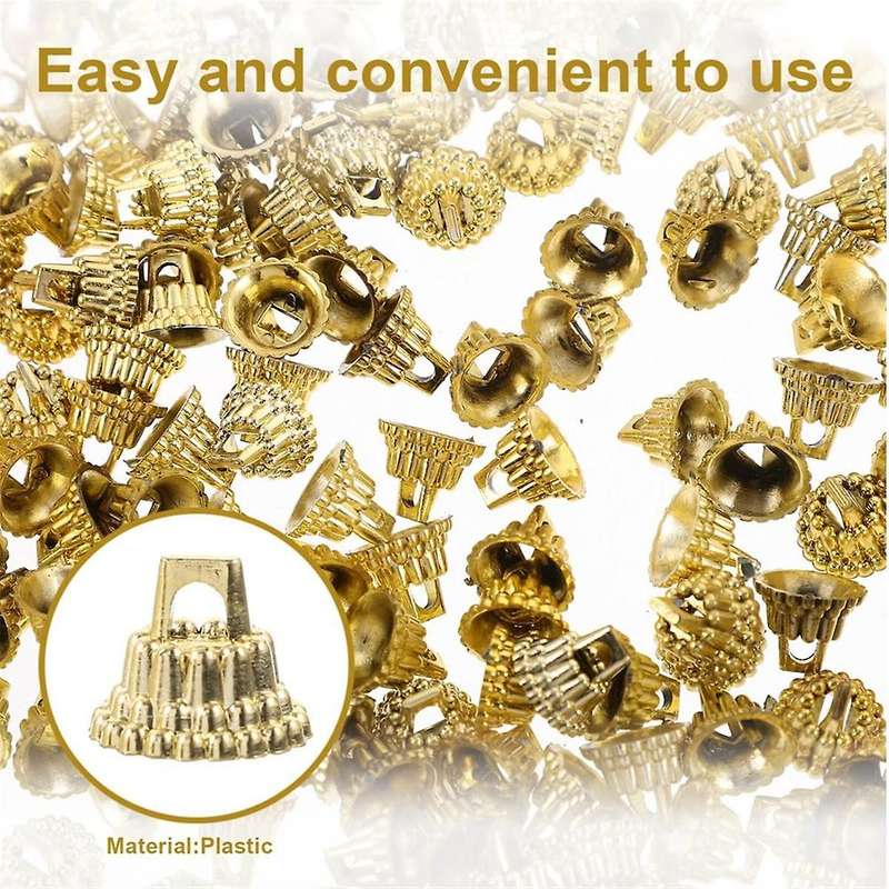 500PCS Christmas Ornament Caps Replacement Plastic Ornament Hangers Caps for Christmas Tree Decorati