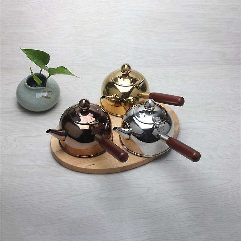 500Ml Single Handle Water Kettle Induction Samll Coffee Milk Tea Pot 304 Stainless Steel Outdoor Wa