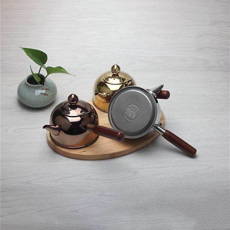 500Ml Single Handle Water Kettle Induction Samll Coffee Milk Tea Pot 304 Stainless Steel Outdoor Wa