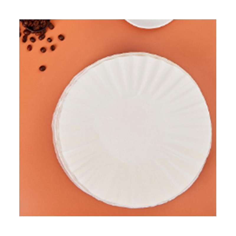 500pcs Basket Coffee Filter Coffee Machine Filter Paper, Suitable for 8-12 Cups Coffee Machine, Whit