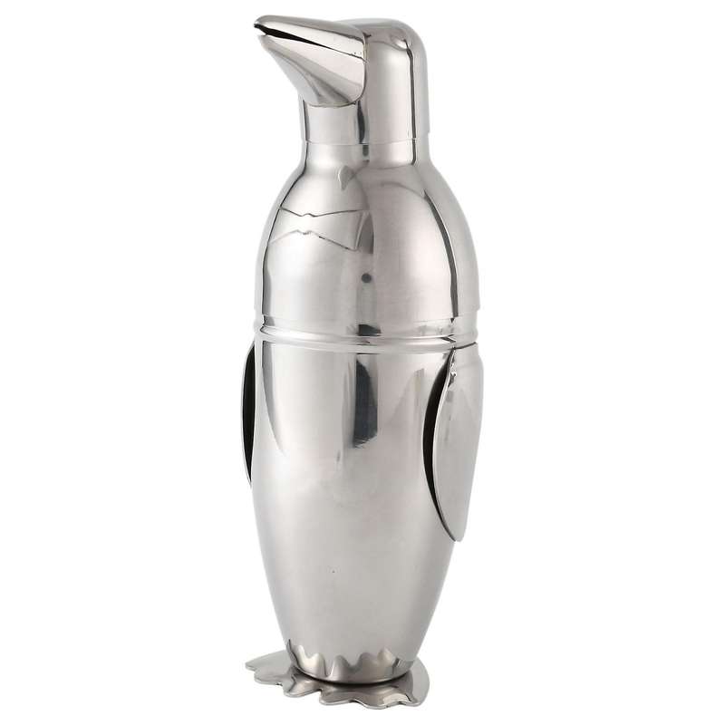 500Ml Shaker, Penguin Stainless Steel Bar Bartender Drink Mixer Shaker Pot,Wine Bottle,Wine Accessor