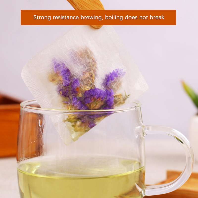 500pcs Non-woven Empty Teabags String Heat Seal Filter Paper Loose Tea Bag