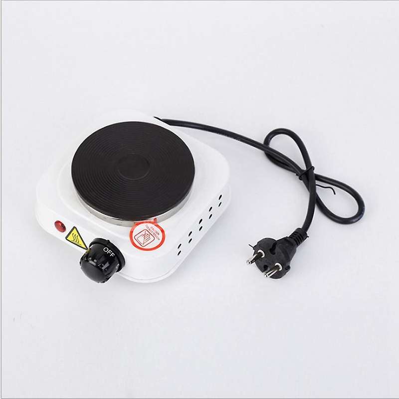 500W Electric Stove Hot Plate Iron Burner Home Cooker EU Plug White