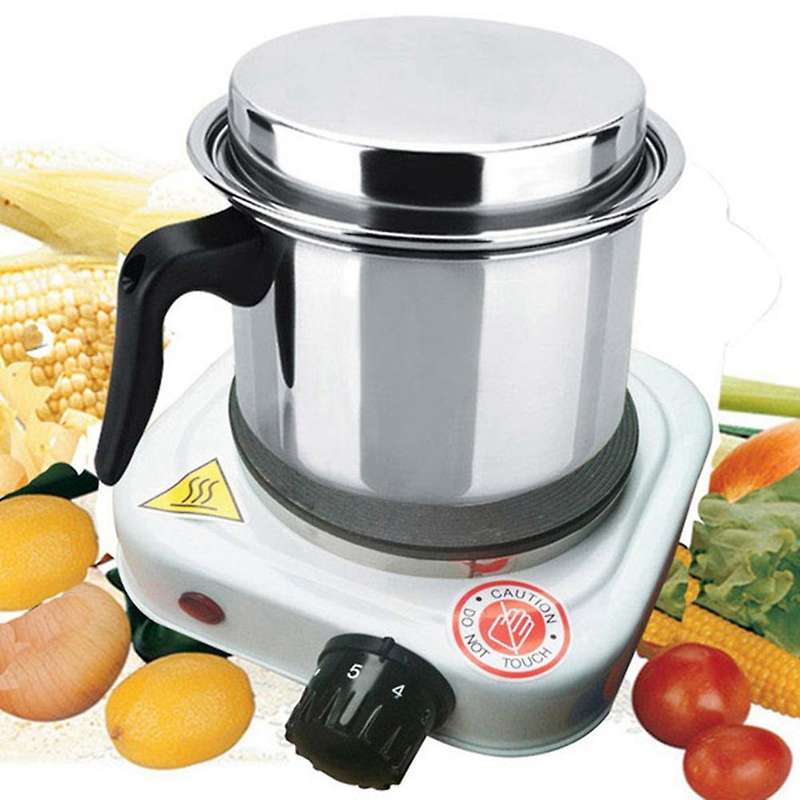 500W Electric Stove Hot Plate Iron Burner Home Cooker EU Plug White