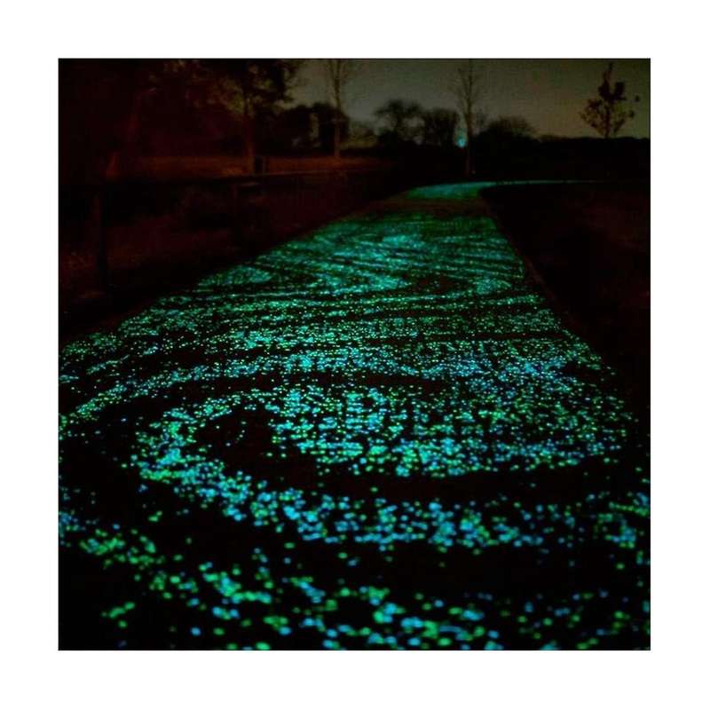 500pcs Luminous Stone Glow In The Dark Garden Rocks Glowinthedark for Walkways Garden Path Patio Law