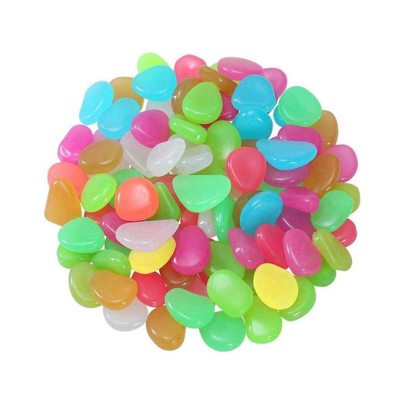 500pcs Luminous Stone Glow In The Dark Garden Rocks Glowinthedark for Walkways Garden Path Patio Law